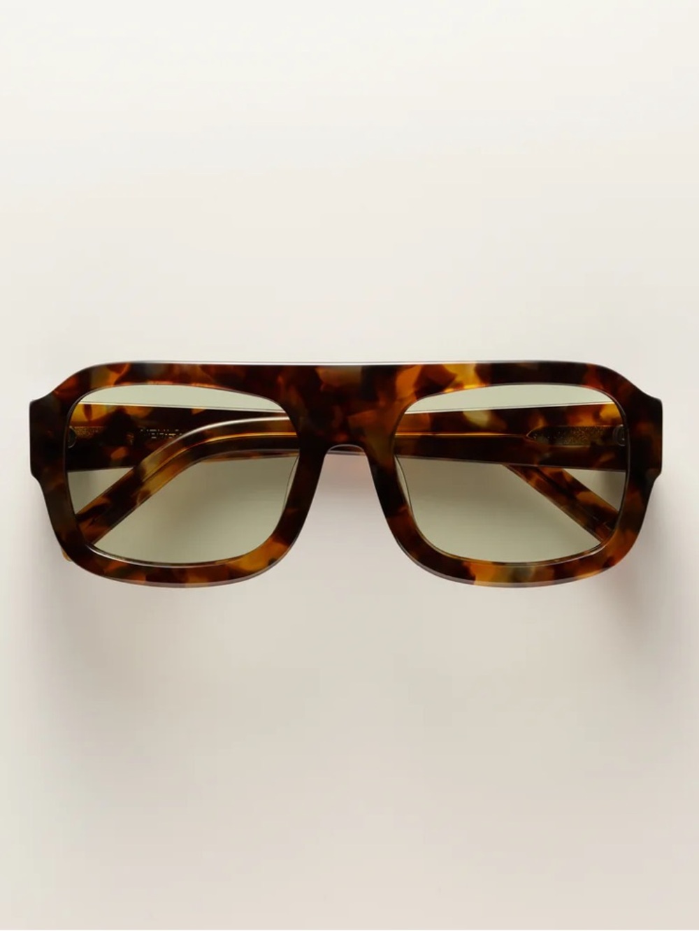 VEHLA - KAIA Sunglasses - Oversized aviator with sage green lenses - Picture 1 of 9
